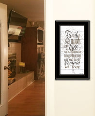 Family 5 Black Framed Print Wall Art - Homeroots
