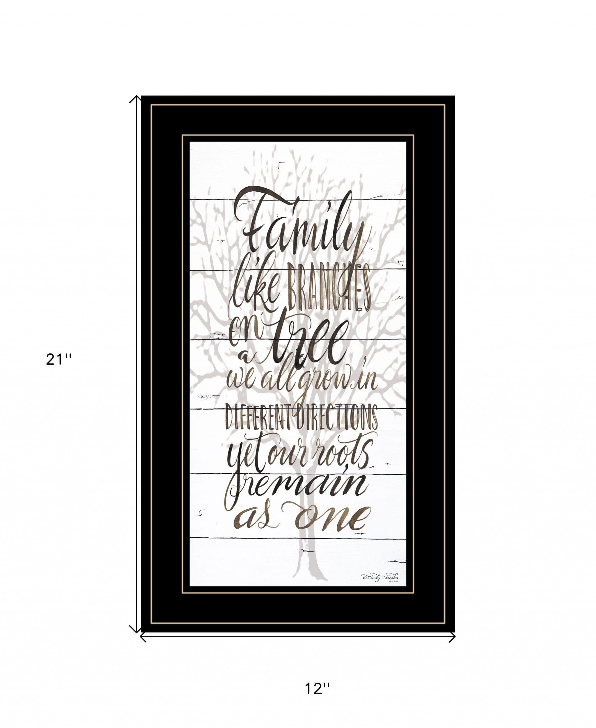 Family 5 Black Framed Print Wall Art - Homeroots