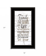 Family 5 Black Framed Print Wall Art - Homeroots - Flyclothing LLC