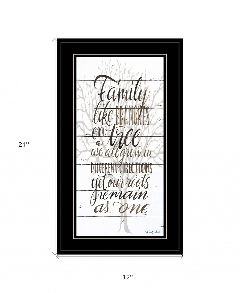 Family 5 Black Framed Print Wall Art - Homeroots - Flyclothing LLC