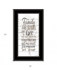 Family 5 Black Framed Print Wall Art - Homeroots
