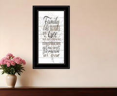 Family 5 Black Framed Print Wall Art - Homeroots