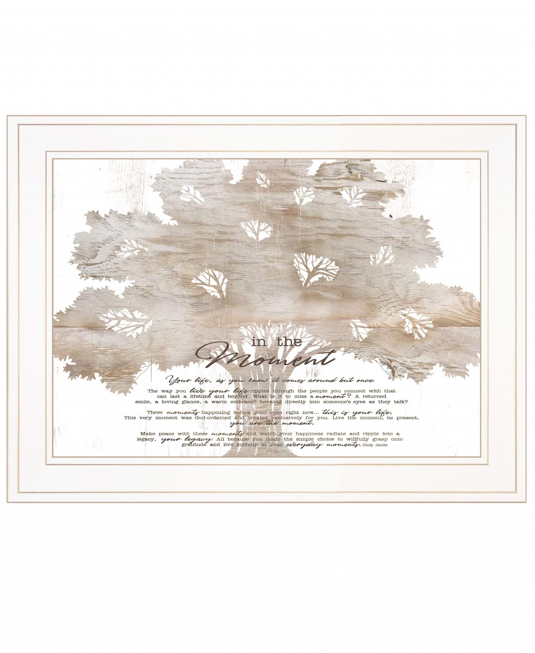 In the Moment 2 White Framed Print Wall Art - Homeroots - Flyclothing LLC