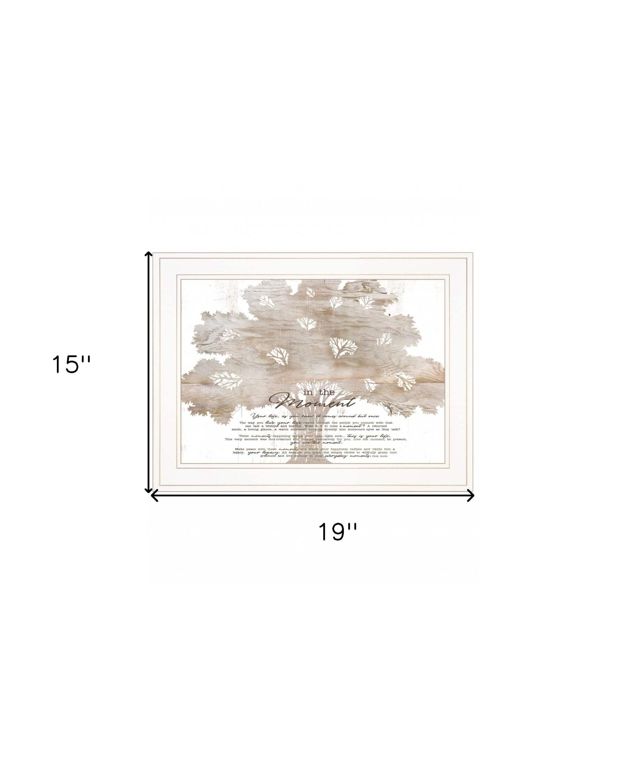 In the Moment 2 White Framed Print Wall Art - Homeroots - Flyclothing LLC