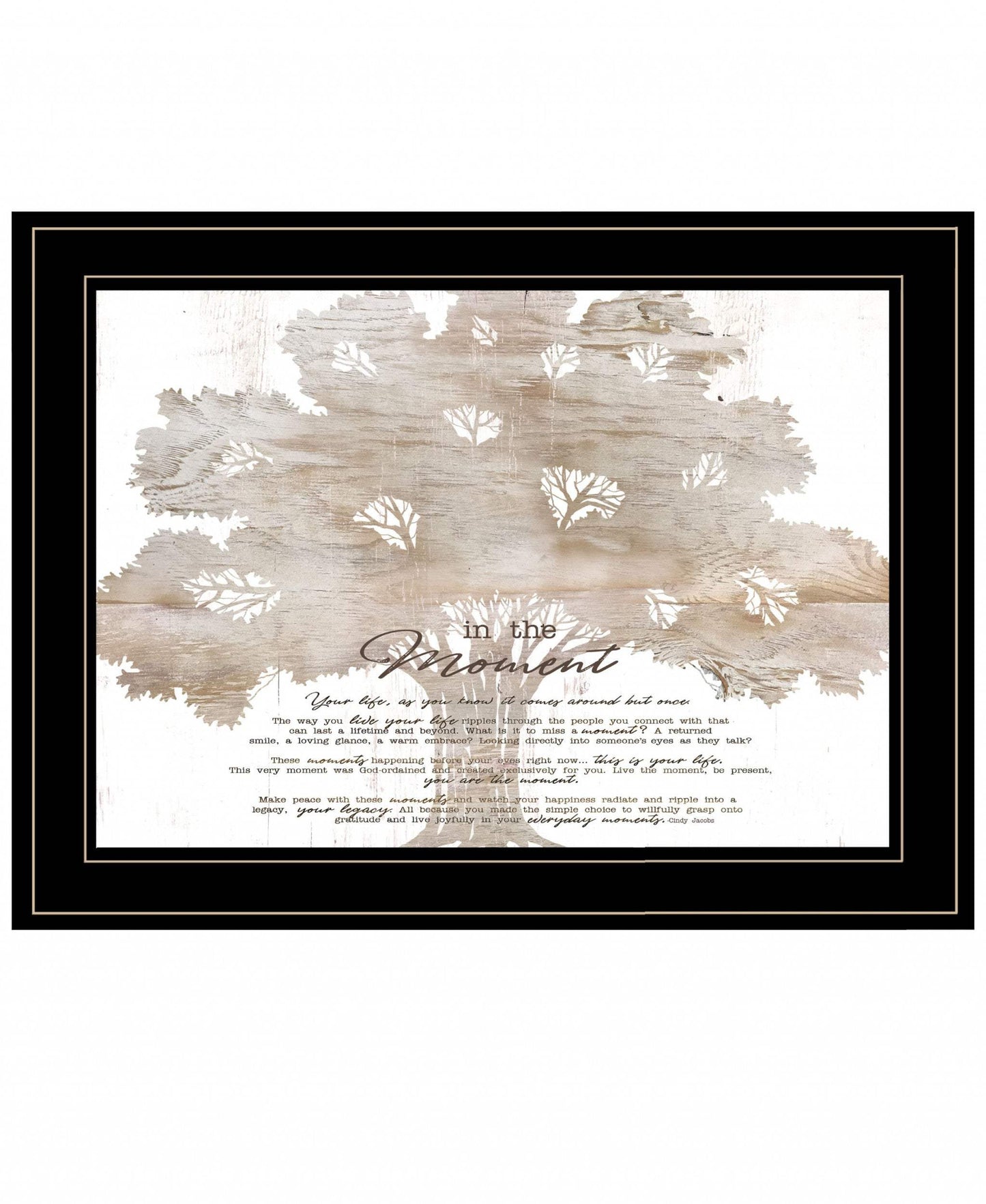 In the Moment 3 Black Framed Print Wall Art - Homeroots - Flyclothing LLC