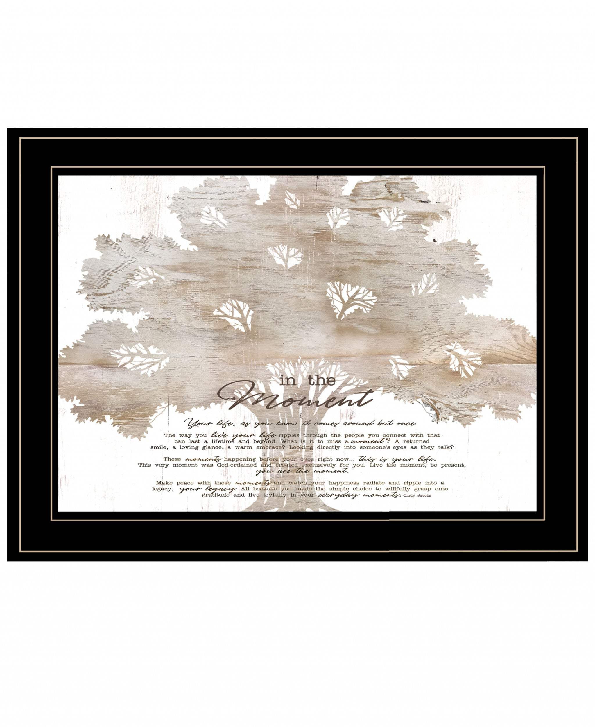 In the Moment 3 Black Framed Print Wall Art - Homeroots - Flyclothing LLC