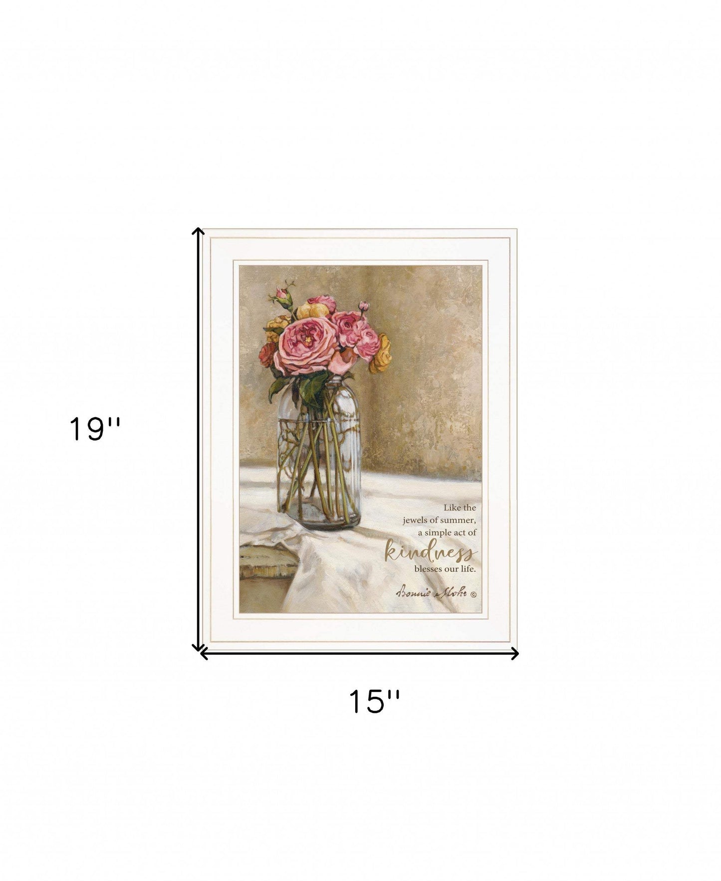 Jewels of Summer 1 White Framed Print Wall Art - Homeroots - Flyclothing LLC