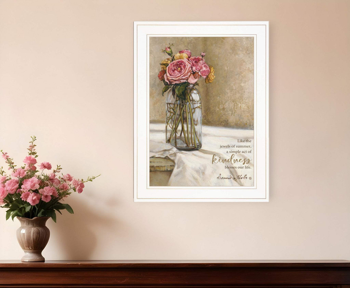 Jewels of Summer 1 White Framed Print Wall Art - Homeroots - Flyclothing LLC