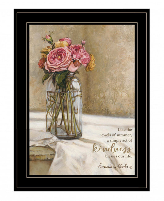 Jewels of Summer 2 Black Framed Print Wall Art - Homeroots - Flyclothing LLC
