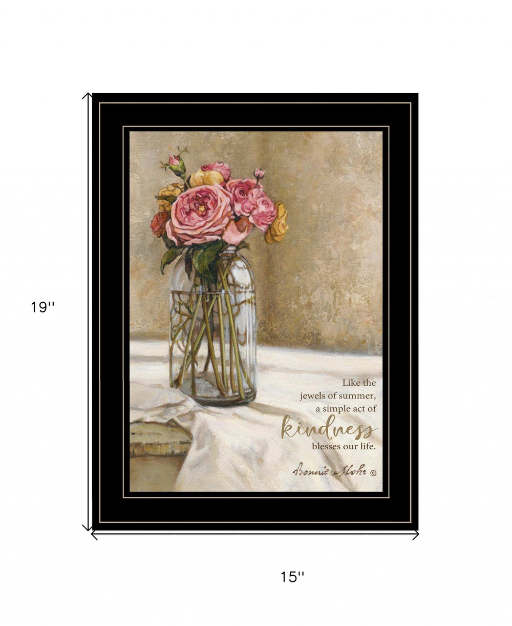 Jewels of Summer 2 Black Framed Print Wall Art - Homeroots - Flyclothing LLC