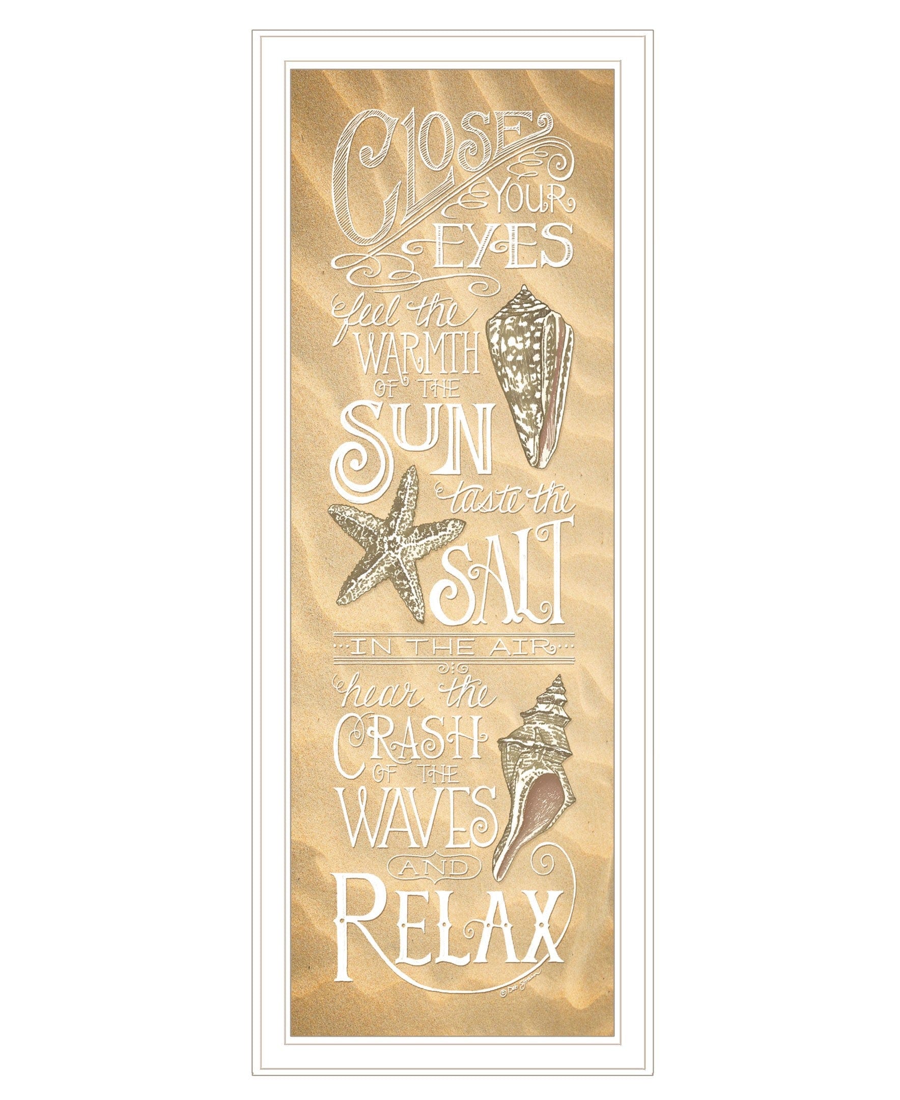 Close Your Eyes 2 White Framed Print Wall Art - Homeroots