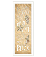 Close Your Eyes 2 White Framed Print Wall Art - Homeroots