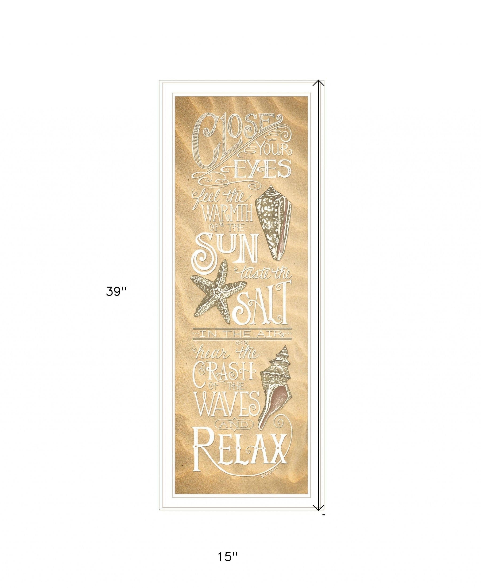 Close Your Eyes 2 White Framed Print Wall Art - Homeroots