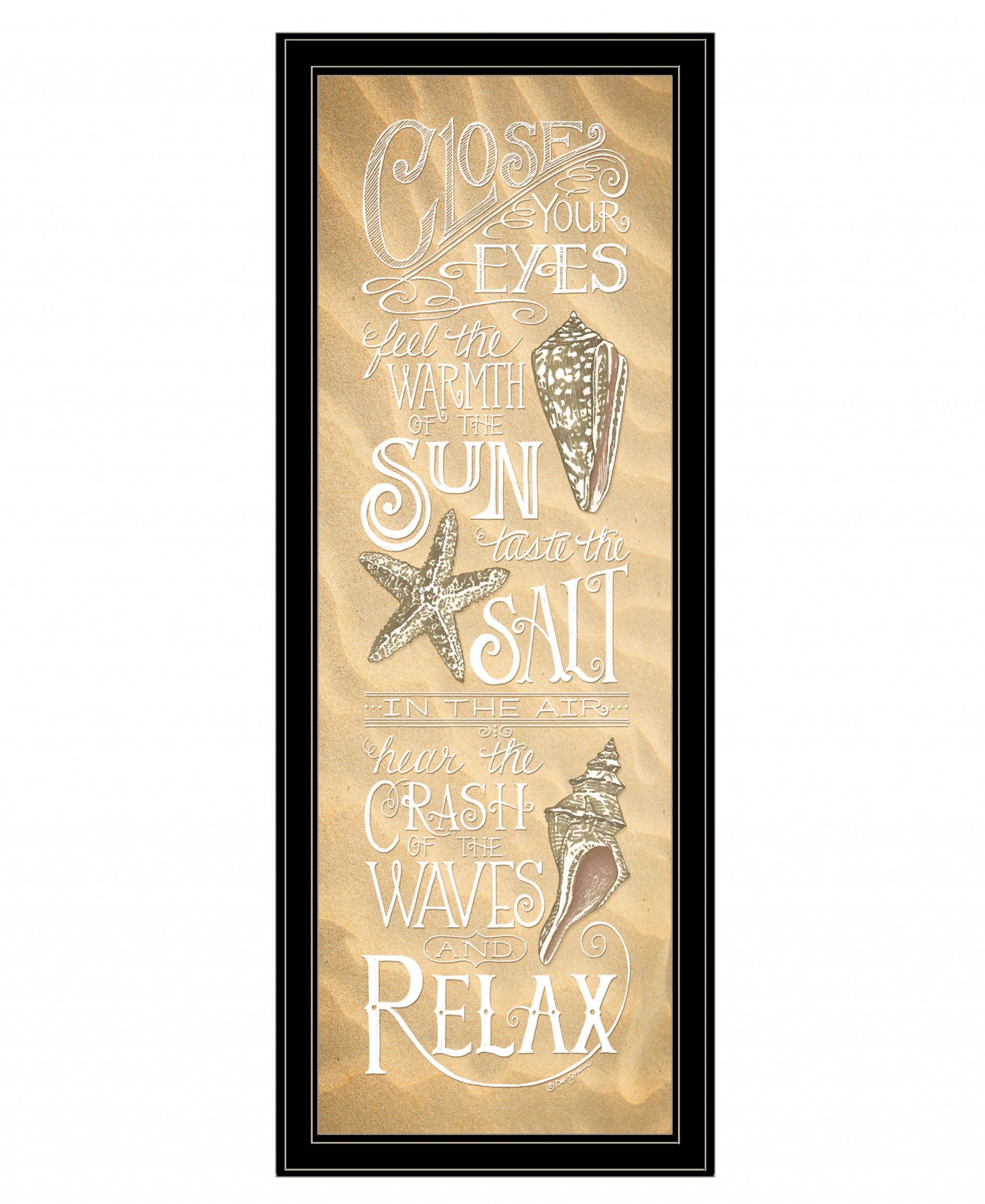 Close Your Eyes 3 Black Framed Print Wall Art - Homeroots