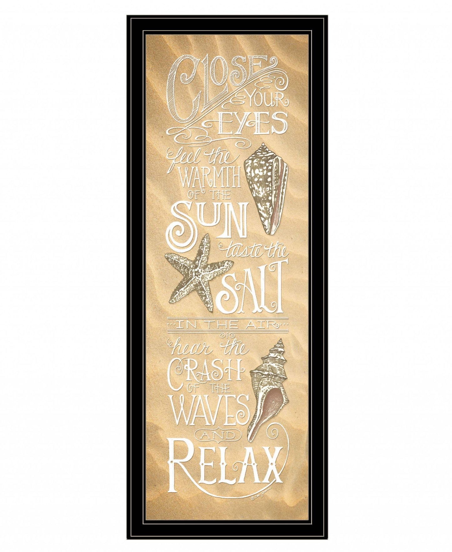 Close Your Eyes 3 Black Framed Print Wall Art - Homeroots - Flyclothing LLC