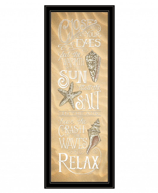 Close Your Eyes 3 Black Framed Print Wall Art - Homeroots