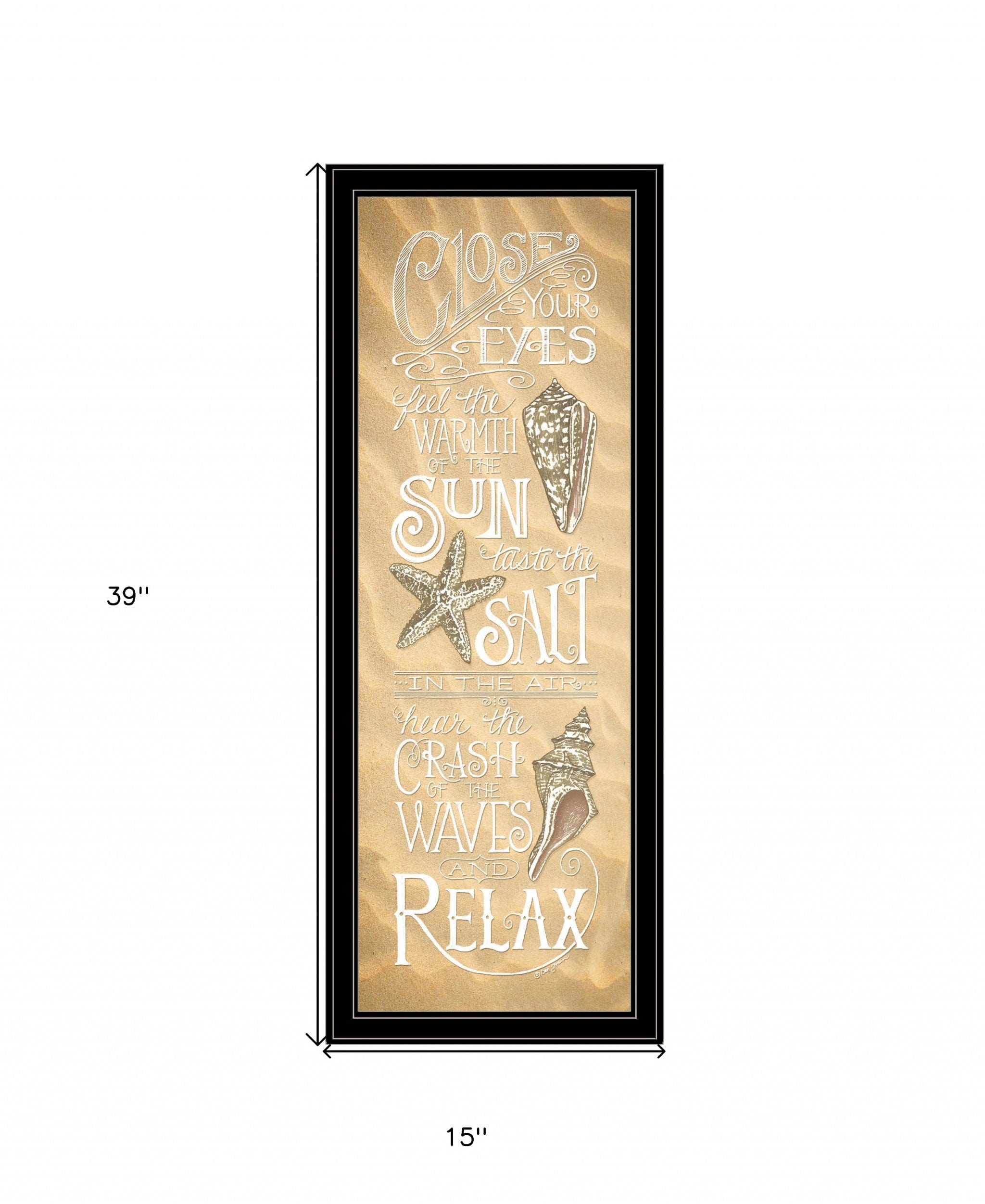 Close Your Eyes 3 Black Framed Print Wall Art - Homeroots