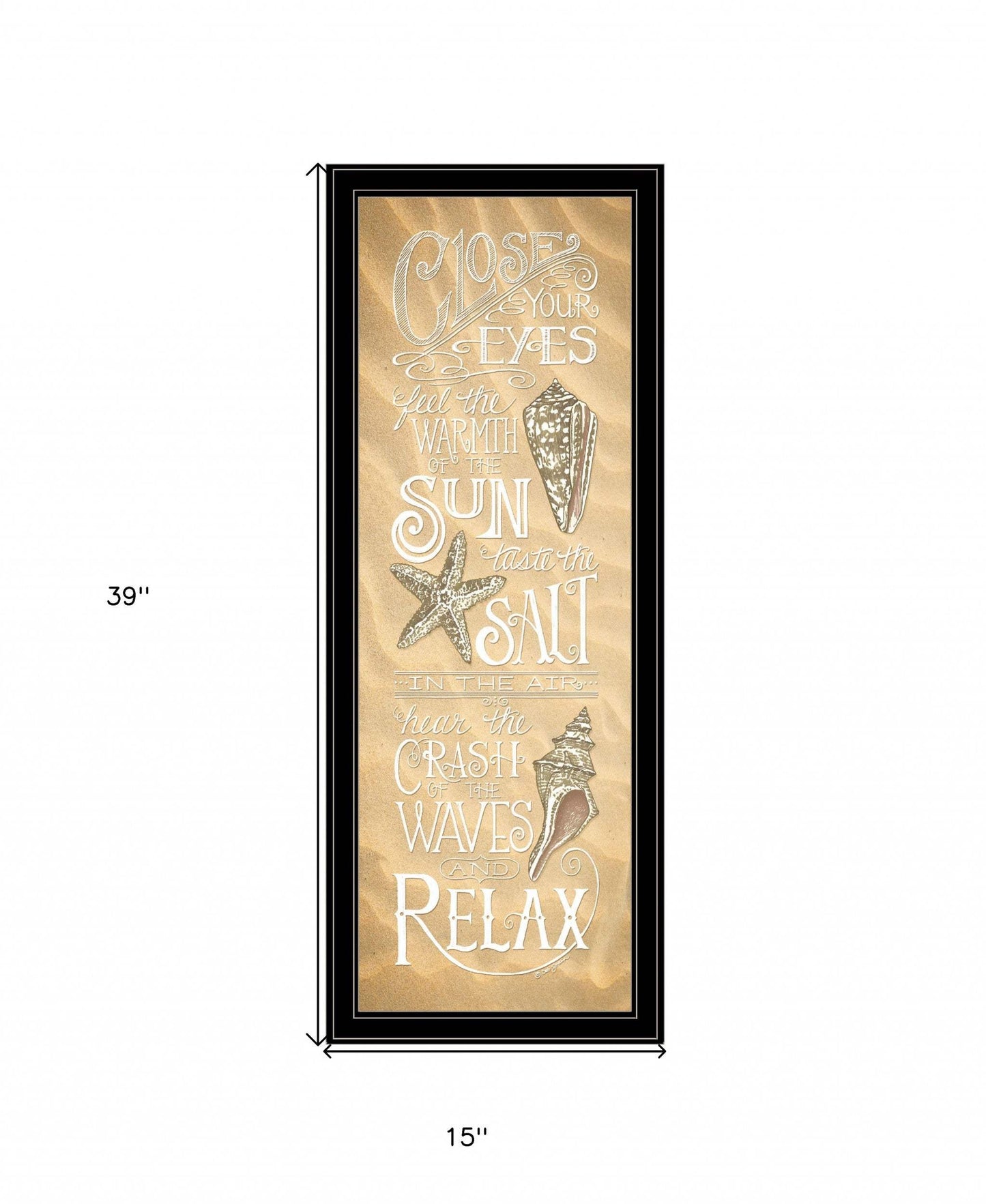 Close Your Eyes 3 Black Framed Print Wall Art - Homeroots - Flyclothing LLC