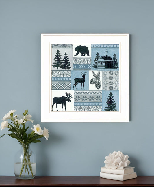 Cabin in the Woods 2 White Framed Print Wall Art - Homeroots