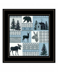 Cabin in the Woods 3 Black Framed Print Wall Art - Homeroots