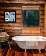 Cabin in the Woods 3 Black Framed Print Wall Art - Homeroots - Flyclothing LLC