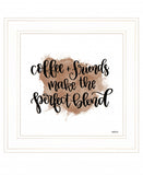 Coffee and Friends 2 White Framed Print Wall Art - Homeroots