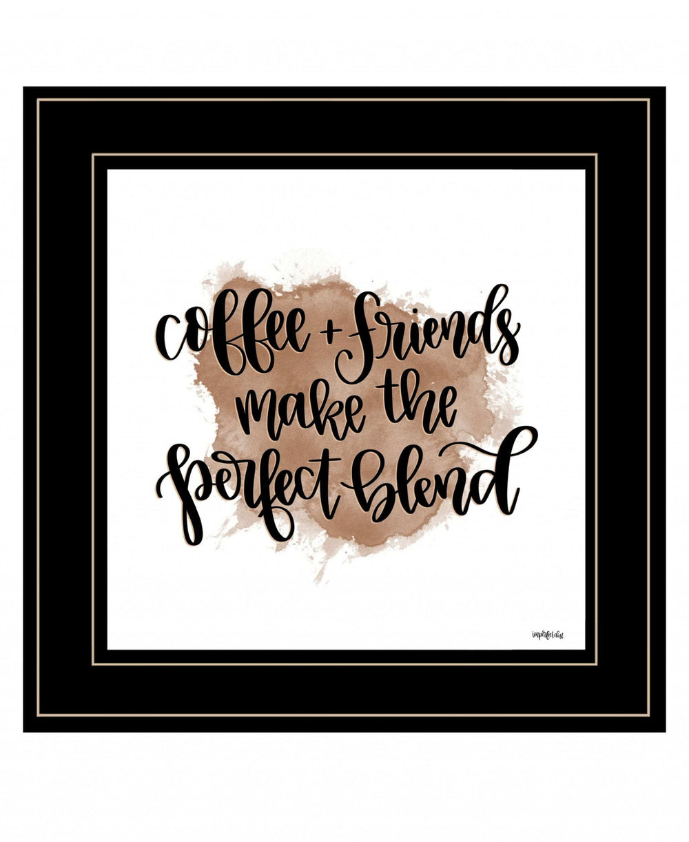 Coffee and Friends 3 Black Framed Print Wall Art - Homeroots - Flyclothing LLC