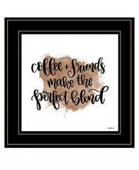 Coffee and Friends 3 Black Framed Print Wall Art - Homeroots