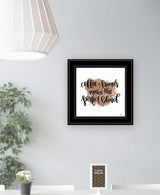 Coffee and Friends 3 Black Framed Print Wall Art - Homeroots - Flyclothing LLC