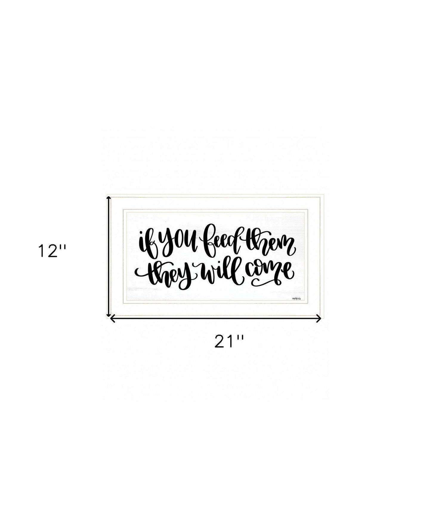 If You Feed Them 1 White Framed Print Wall Art - Homeroots - Flyclothing LLC