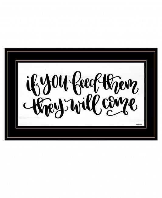 If You Feed Them 2 Black Framed Print Wall Art - Homeroots