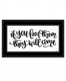 If You Feed Them 2 Black Framed Print Wall Art - Homeroots
