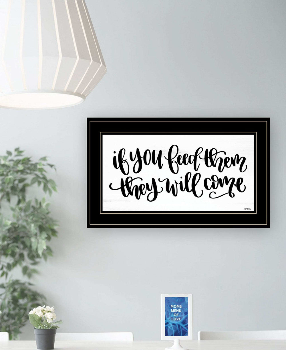 If You Feed Them 2 Black Framed Print Wall Art - Homeroots - Flyclothing LLC