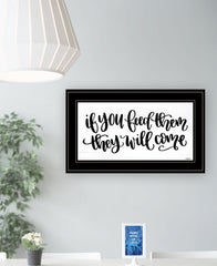 If You Feed Them 2 Black Framed Print Wall Art - Homeroots