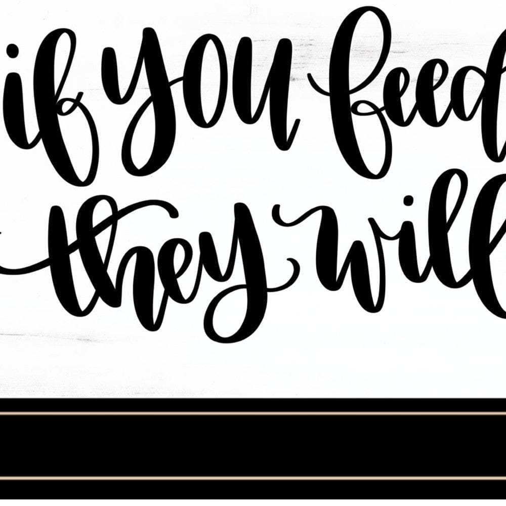 If You Feed Them 2 Black Framed Print Wall Art - Homeroots