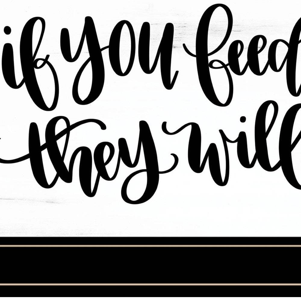 If You Feed Them 2 Black Framed Print Wall Art - Homeroots - Flyclothing LLC