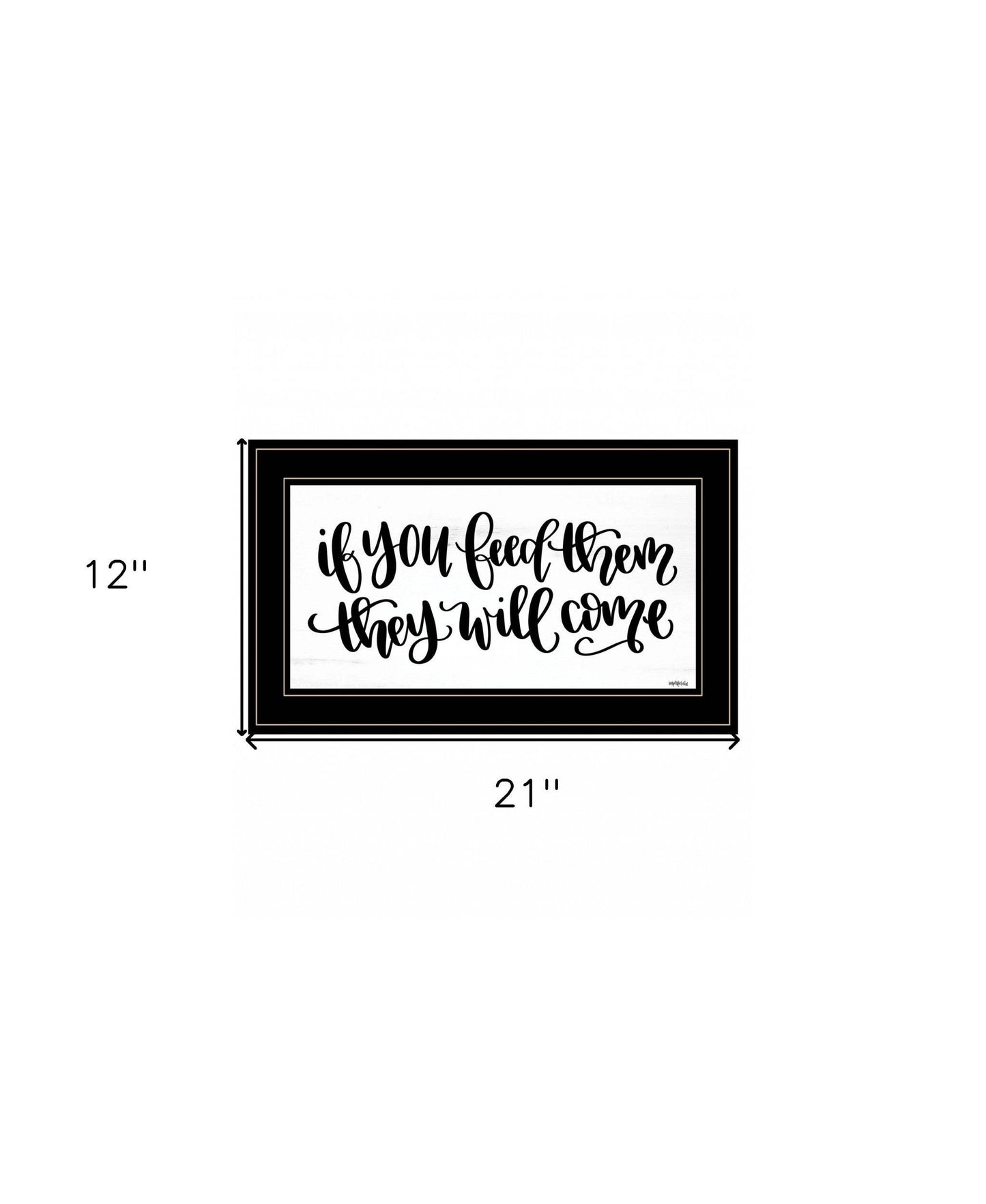 If You Feed Them 2 Black Framed Print Wall Art - Homeroots - Flyclothing LLC