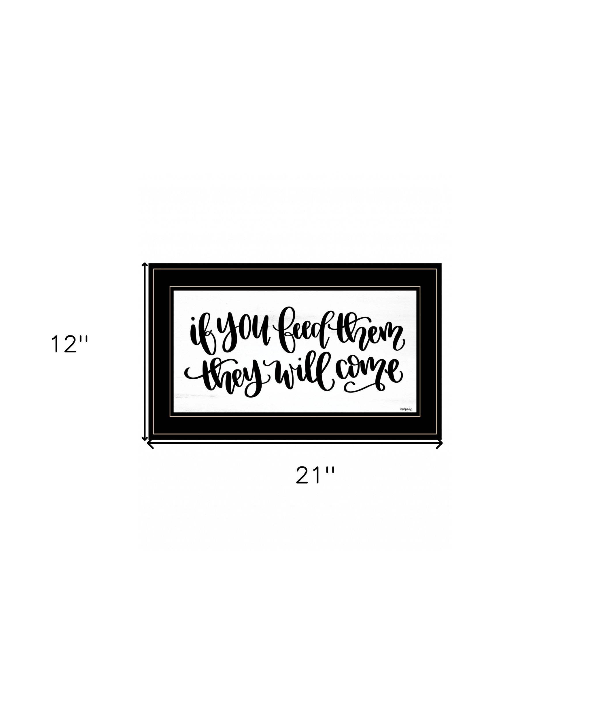 If You Feed Them 2 Black Framed Print Wall Art - Homeroots - Flyclothing LLC