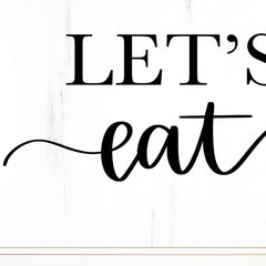 Lets Eat 2 White Framed Print Kitchen Wall Art - Homeroots