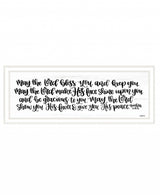 May the Lord Bless You and Keep You 1 White Framed Print Wall Art - Homeroots - Flyclothing LLC