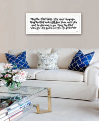 May the Lord Bless You and Keep You 1 White Framed Print Wall Art - Homeroots