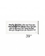 May the Lord Bless You and Keep You 1 White Framed Print Wall Art - Homeroots - Flyclothing LLC