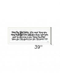 May the Lord Bless You and Keep You 1 White Framed Print Wall Art - Homeroots