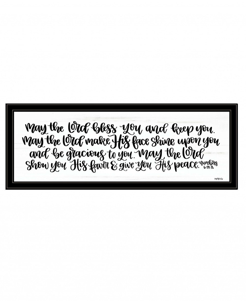 May the Lord Bless You and Keep You 2 Black Framed Print Wall Art - Homeroots - Flyclothing LLC