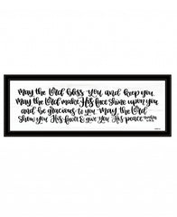May the Lord Bless You and Keep You 2 Black Framed Print Wall Art - Homeroots