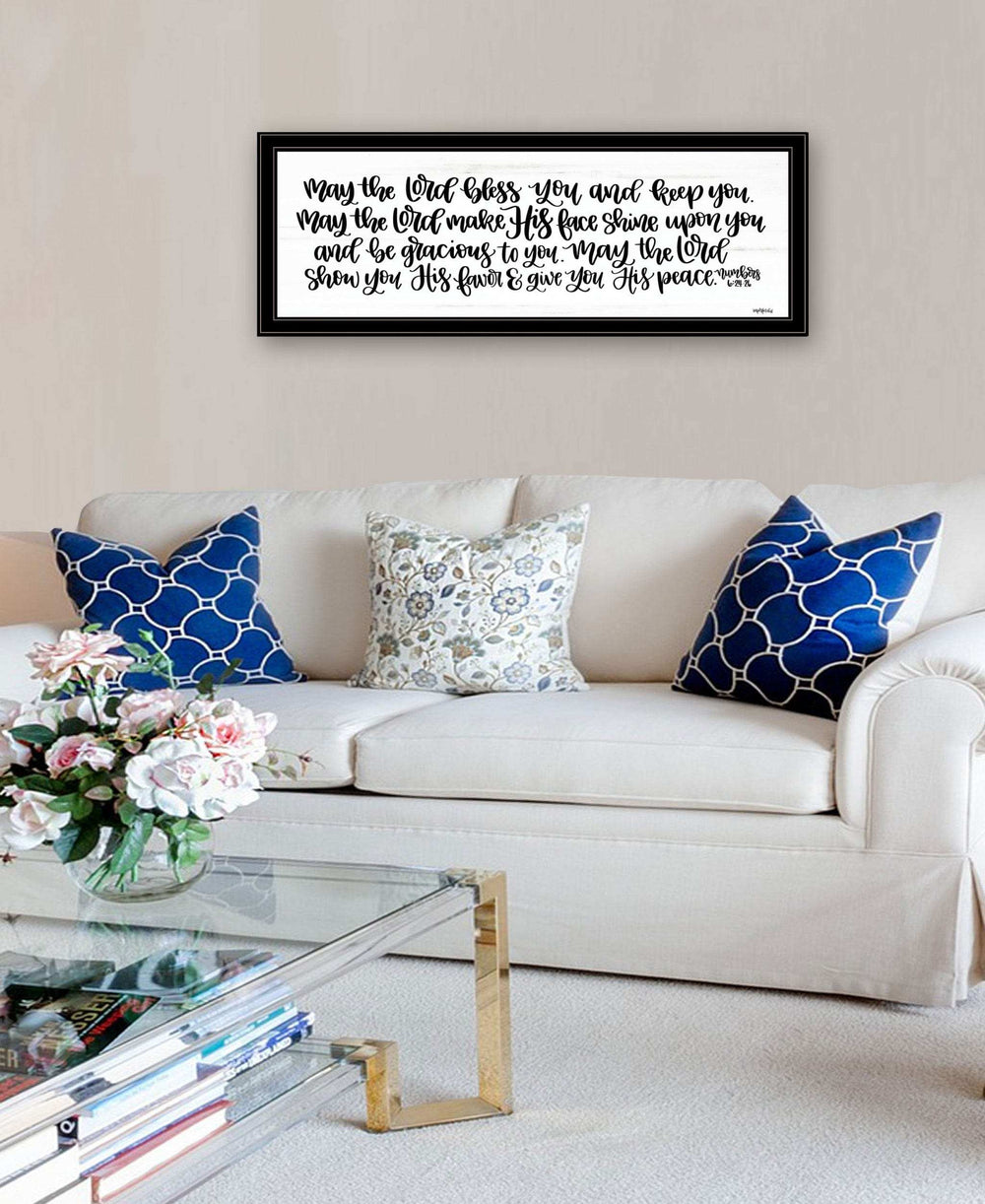 May the Lord Bless You and Keep You 2 Black Framed Print Wall Art - Homeroots - Flyclothing LLC