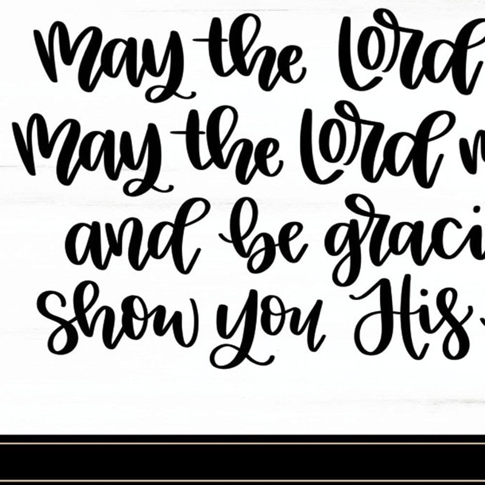 May the Lord Bless You and Keep You 2 Black Framed Print Wall Art - Homeroots