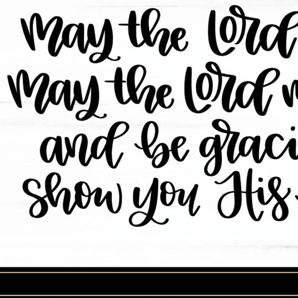 May the Lord Bless You and Keep You 2 Black Framed Print Wall Art - Homeroots - Flyclothing LLC