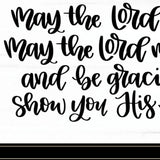 May the Lord Bless You and Keep You 2 Black Framed Print Wall Art - Homeroots - Flyclothing LLC
