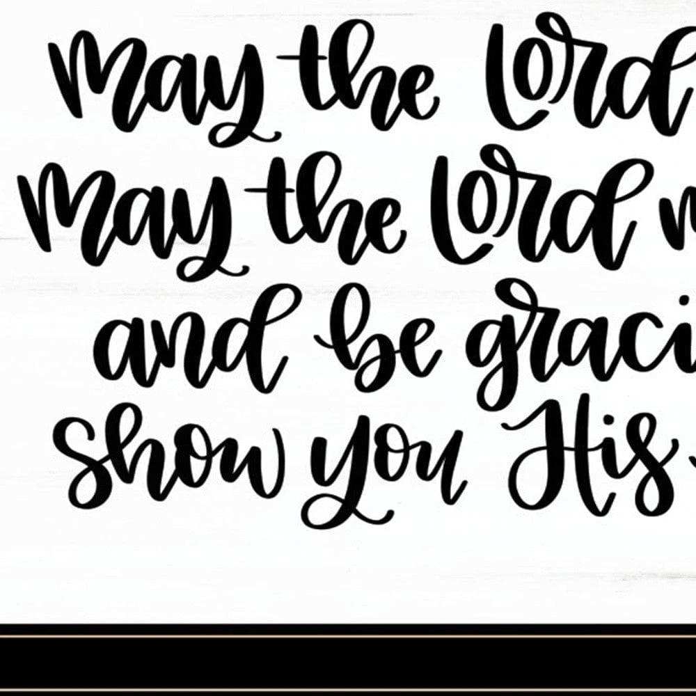 May the Lord Bless You and Keep You 2 Black Framed Print Wall Art - Homeroots - Flyclothing LLC